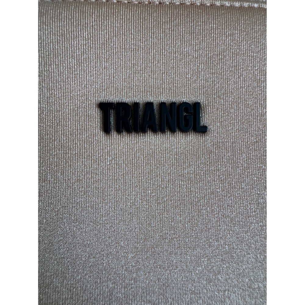 Triangl Rose Gold Neoprene Zip Clutch Pouch Beach Swim Wet Bag Minimalist Summer - Picture 2 of 8